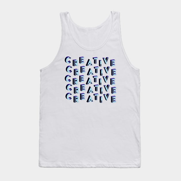 Creative Graphic Tank Top by cmxcrunch